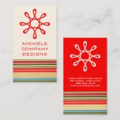 Classic Stripes Visitekaartjes (Voorkant / Achterkant)