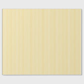Classic Stripes White - Canary Yellow Cadeaupapier (Vlak)