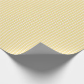 Classic Stripes White - Canary Yellow Cadeaupapier (Hoek)
