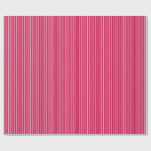 Classic Stripes White - Raspberry Cadeaupapier (Vlak)