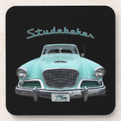 Classic  Studebaker Silver Hawk 1959 Auto Bier Onderzetter (Voorkant)