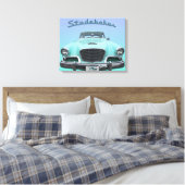 Classic Studebaker Silver Hawk 1959 Auto Canvas Afdruk (Insitu (Slaapkamer))