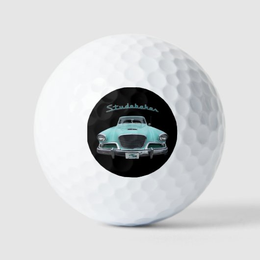 Classic Studebaker Silver Hawk 1959 Auto Golfballen (Voorkant)