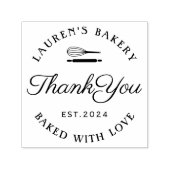 Classic Style Home Bakery Logo Hartelijk dank Zelfinktende Stempel (Design)