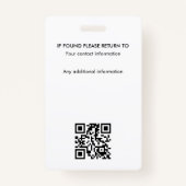 Classic Style Notary Signing Agent ID Purple Gold Badge (Achterkant)