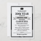 Classic Style School Kleuren Klasse Reünie Kaart (Voorkant)