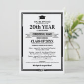 Classic Style School Kleuren Klasse Reünie Kaart (Staand voorkant)