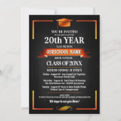 Classic Style School Kleuren Klasse Reünie Kaart (Voorkant)