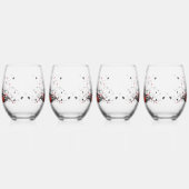 Classic Styles Hearts Wijnglas Zonder Voet (Links)
