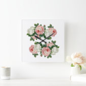 Classic Styles Romantische Rozen Vierkante Klok (Huis)