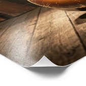 Classic Sunburst Hollow Body Guitar Foto Afdruk (Hoek)