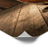 Classic Sunburst Hollow Body Guitar Poster (Hoek)