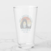 Classic Sunset over Arches Park, Utah Glas (Achterkant)