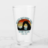 Classic Sunset over Arches Park, Utah Glas (Voorkant)