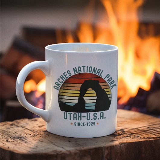 Classic Sunset over Arches Park, Utah Koffiemok