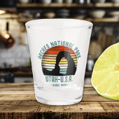 Classic Sunset over Arches Park, Utah Shot Glas