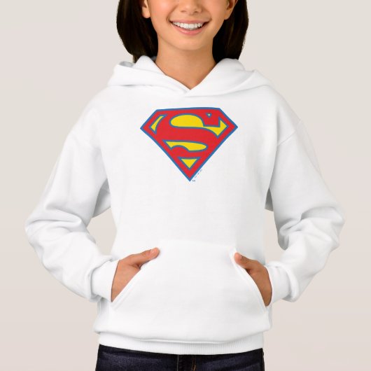 Classic Supergirl Logo met blauwe omtrek (Voorkant)