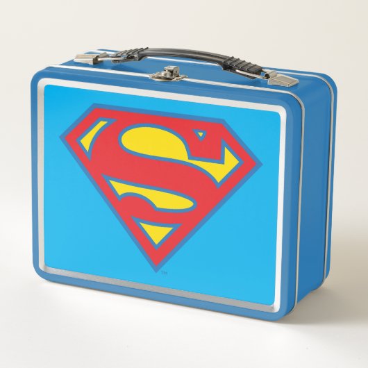Classic Supergirl Logo met blauwe omtrek (Voorkant)