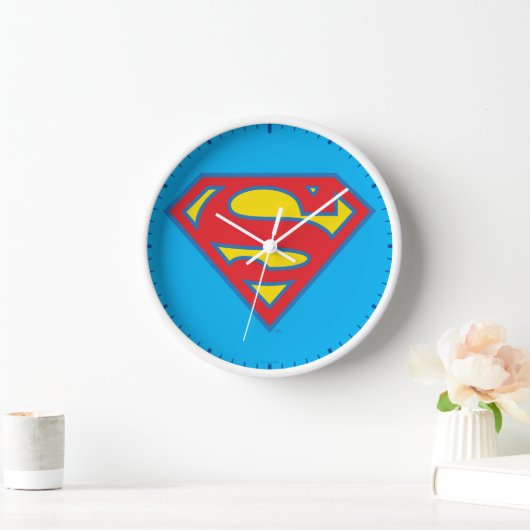 Classic Supergirl Logo met blauwe omtrek (Huis)