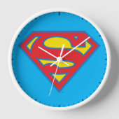 Classic Supergirl Logo met blauwe omtrek (Voorkant)