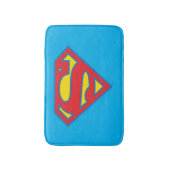 Classic Supergirl Logo met blauwe omtrek Badmat (Voorkant Verticaal)