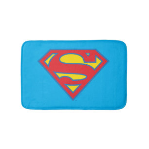 Classic Supergirl Logo met blauwe omtrek Badmat