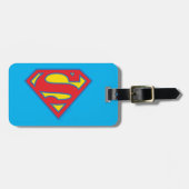Classic Supergirl Logo met blauwe omtrek Bagagelabel (Voorkant horizontaal)