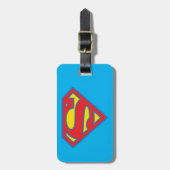 Classic Supergirl Logo met blauwe omtrek Bagagelabel (Voorkant verticaal)