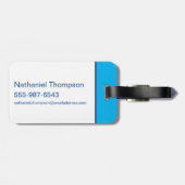 Classic Supergirl Logo met blauwe omtrek Bagagelabel (Achterkant horizontaal)