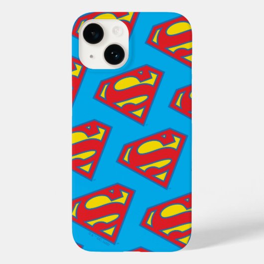 Classic Supergirl Logo met blauwe omtrek Case-Mate iPhone Case (Achterkant)