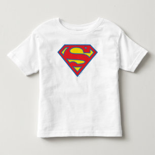 Classic Supergirl Logo met blauwe omtrek Kinder Shirts