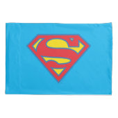 Classic Supergirl Logo met blauwe omtrek Kussensloop (Achterkant)
