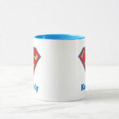 Classic Supergirl Logo met blauwe omtrek Mok (Midden)