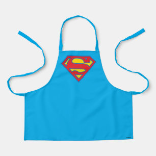 Classic Supergirl Logo met blauwe omtrek Schort