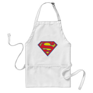Classic Supergirl Logo met blauwe omtrek Standaard Schort