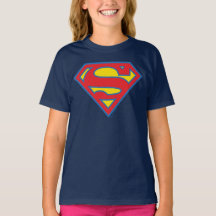 Classic Supergirl Logo met blauwe omtrek