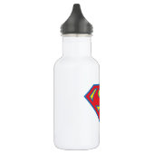 Classic Supergirl Logo met blauwe omtrek Waterfles (Links)