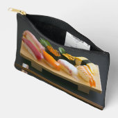 Classic Sushi Board Pouch – Tasteful Japanese Char Etui (Open)
