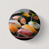 Classic Sushi Circle – Premium Button Badge by SUS (Voorkant)