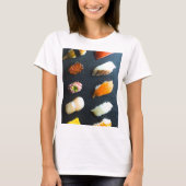 Classic Sushi Set – 10 classic pieces on a stone p T-shirt (Voorkant)