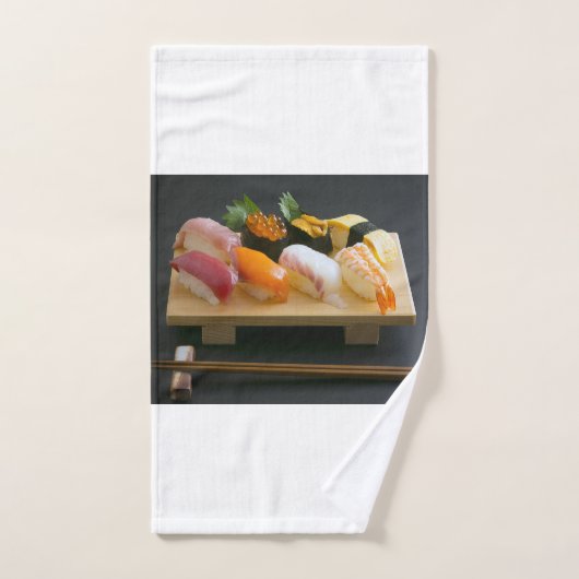 Classic Sushi Towel Set – Japanese Harmony Bad Handdoek (Handdoek)