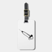 Classic Syringe Sketch Medical Equipment Bagagelabel (Voorkant verticaal)