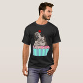 Classic T-Shirt 261 pug cupcake Classic (Voorkant volledig)