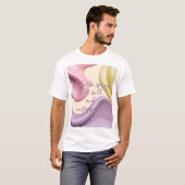 Classic t-shirt in stylish abstract graphic (Voorkant volledig)