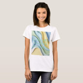 Classic t-shirt in stylish abstract graphic (Voorkant volledig)