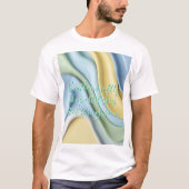 Classic t-shirt in stylish abstract graphic (Voorkant)