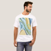 Classic t-shirt in stylish abstract graphic (Voorkant volledig)
