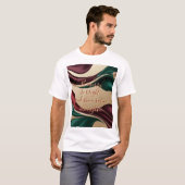 Classic t-shirt in stylish abstract graphic (Voorkant volledig)