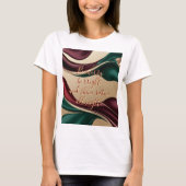 Classic t-shirt in stylish abstract graphic (Voorkant)