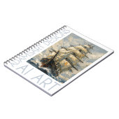 Classic Tall Ship at Sea – Impasto Nautical Art Notitieboek (Linkerzijde)